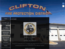 Tablet Screenshot of cliftonfire.com